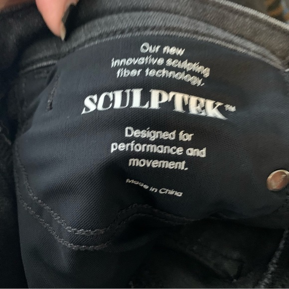 Athleta SCULPTEK ULTRA SKINNY ZIPPER LEG IN CARBON WASH SIZE 2 - Picture 7 of 8